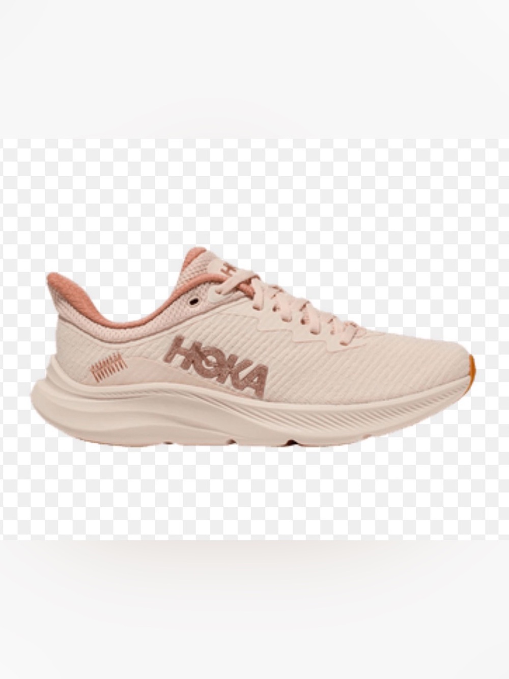 Hoka One One Women's Running Shoe - cream /beige  color size 8B